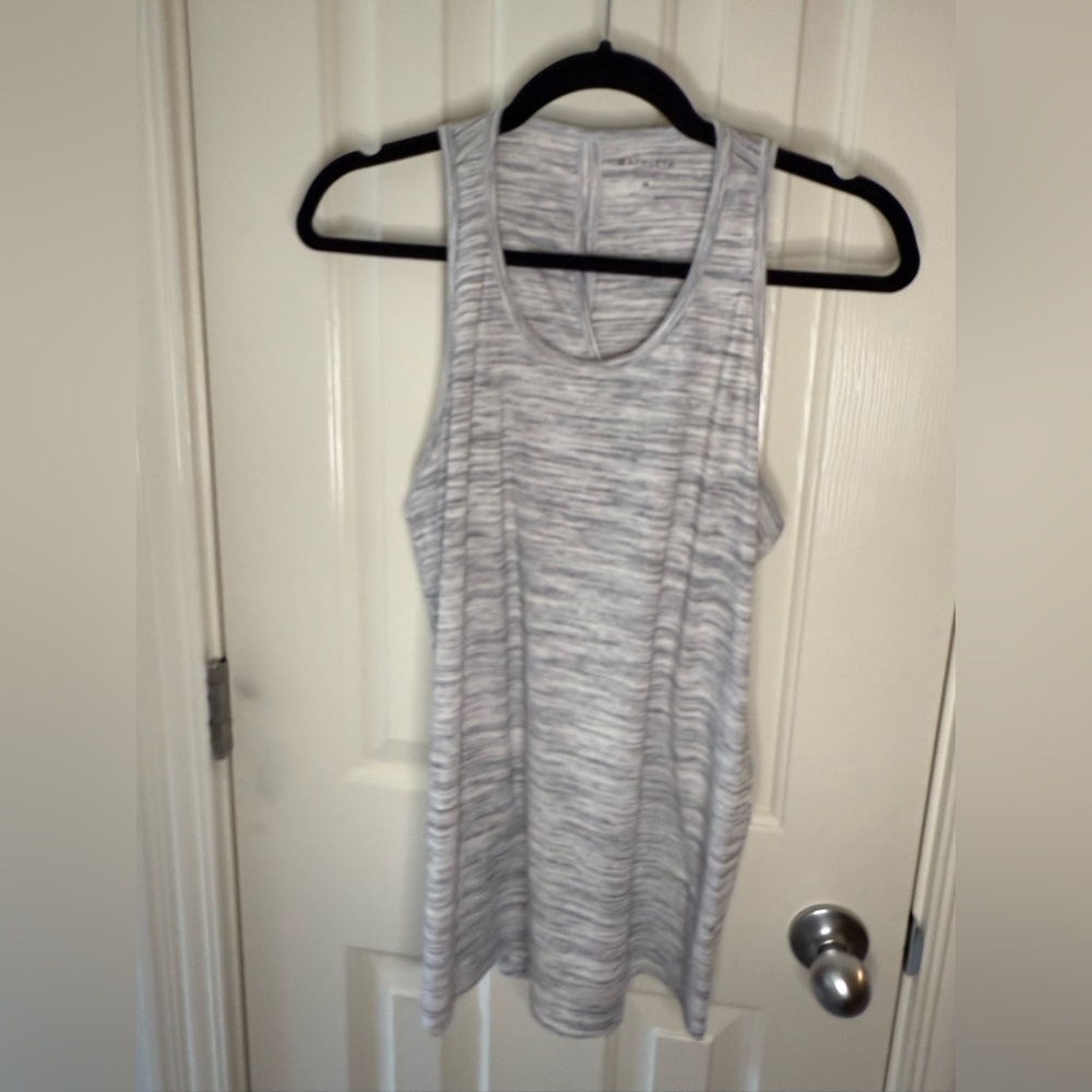 Athleta Essense Vital Tie back tank- Heathered grey Medium